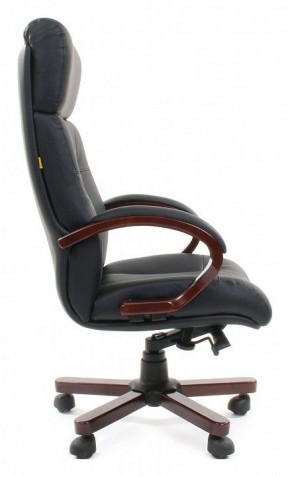 Кресло для руководителя Chairman 421 черный/орех темный, черный в Сысерти - sysert.mebel24.online | фото 3
