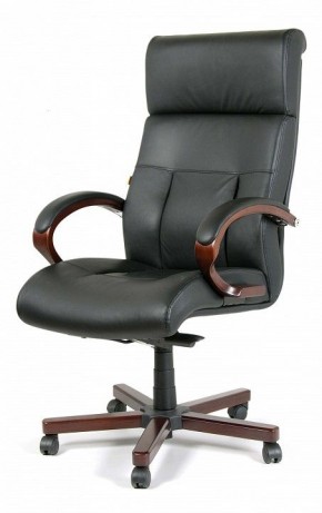 Кресло для руководителя Chairman 421 черный/орех темный, черный в Сысерти - sysert.mebel24.online | фото 7