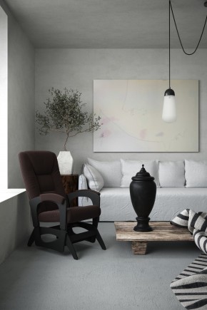 Кресло маятниковое Леон 29-Т-Ш (ткань/шоколад) в Сысерти - sysert.mebel24.online | фото