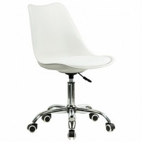 Кресло стул BRABIX "Eames MG-310 CH", хром, пластик белый, экокожа белая, 532923 в Сысерти - sysert.mebel24.online | фото 2