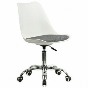 Кресло стул BRABIX "Eames MG-310 CH", хром, пластик белый, ткань серая, 532924 в Сысерти - sysert.mebel24.online | фото 2