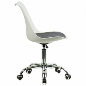 Кресло стул BRABIX "Eames MG-310 CH", хром, пластик белый, ткань серая, 532924 в Сысерти - sysert.mebel24.online | фото 3