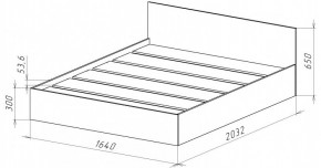 НИЦЦА-14 Кровать 1600 с настилом ЛДСП (НЦ.14) в Сысерти - sysert.mebel24.online | фото 3