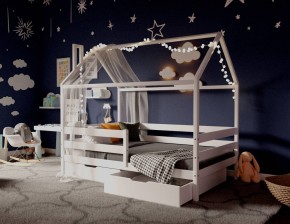 Кровать-домик 80*190 Белый в Сысерти - sysert.mebel24.online | фото