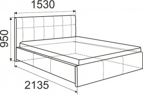 Кровать Изабелла с латами Newtone cacao 1600x2000 в Сысерти - sysert.mebel24.online | фото 5