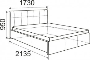 Кровать Изабелла с латами Newtone cacao 1600x2000 в Сысерти - sysert.mebel24.online | фото 6