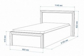 Кровать односпальная Нобиле Кр-90 в Сысерти - sysert.mebel24.online | фото 2