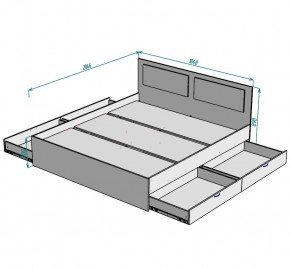 Кровать Ольга L36 (1800) 4 ящика в Сысерти - sysert.mebel24.online | фото 2