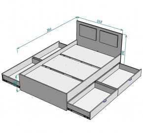 Кровать Ольга L37 (1200) 4 ящика в Сысерти - sysert.mebel24.online | фото 2