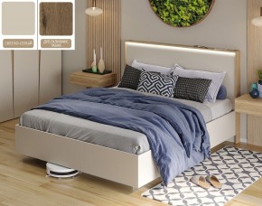 Кровать (Светло-серый U750 ST9/Дуб Галифакс Табак) 1400 в Сысерти - sysert.mebel24.online | фото