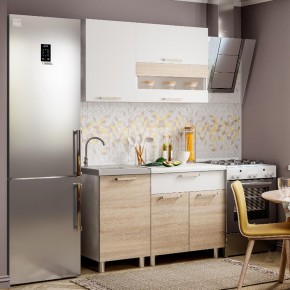 Кухня Айсбери 1.2 м (Белый/Дуб Сонома) в Сысерти - sysert.mebel24.online | фото