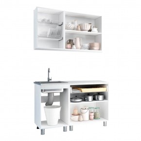 Кухня Айсбери 1.2 м (Белый/Дуб Сонома) в Сысерти - sysert.mebel24.online | фото 2