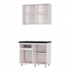 Кухня Тренд 1.0 м (Ясень белый) в Сысерти - sysert.mebel24.online | фото 2