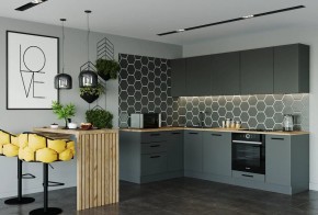 Кухня угловая Антрацит 2600х1600 (Стол. 38мм) в Сысерти - sysert.mebel24.online | фото 1