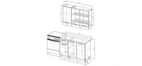 Кухонный гарнитур Белый Глянец 1200 (Стол. 26мм) в Сысерти - sysert.mebel24.online | фото 2