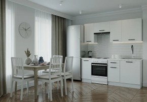 Кухонный гарнитур Белый Глянец 2000 (Стол. 38мм) в Сысерти - sysert.mebel24.online | фото 1
