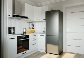Кухонный гарнитур Белый Глянец 2200*1000 (Стол. 38мм) в Сысерти - sysert.mebel24.online | фото