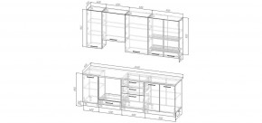 Кухонный гарнитур Белый Глянец 2400 h950 (Стол. 38мм) в Сысерти - sysert.mebel24.online | фото 2