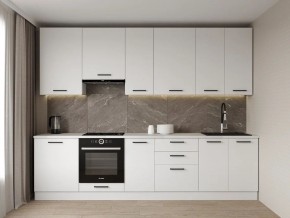 Кухонный гарнитур Белый Глянец 3000 h950 (Стол. 38мм) в Сысерти - sysert.mebel24.online | фото