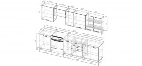 Кухонный гарнитур Белый Глянец 3000 (Стол. 26мм) в Сысерти - sysert.mebel24.online | фото 2
