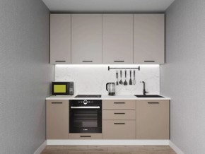 Кухонный гарнитур Каппучино 2200 h950 (Стол. 38мм) в Сысерти - sysert.mebel24.online | фото