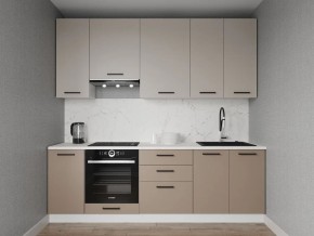Кухонный гарнитур Каппучино 2400 h950 (Стол. 38мм) в Сысерти - sysert.mebel24.online | фото