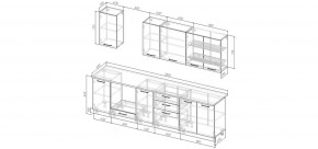 Кухонный гарнитур Каппучино 2800 (Стол. 38мм) в Сысерти - sysert.mebel24.online | фото 2