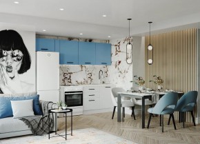 Кухонный гарнитур Капри 2550 (Стол. 26мм) в Сысерти - sysert.mebel24.online | фото