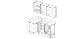 Кухонный гарнитур Меренга 1000*1800 (Стол. 38мм) в Сысерти - sysert.mebel24.online | фото 2