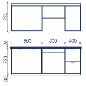 Кухонный гарнитур Ольвия-6 (1.8м) в Сысерти - sysert.mebel24.online | фото 4