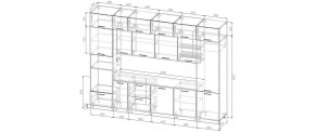 Кухонный гарнитур Санторини 3400 (Стол. 38мм) в Сысерти - sysert.mebel24.online | фото 2