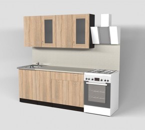 Кухонный гарнитур Симона демо 1700 (Венга/Дуб Сонома) в Сысерти - sysert.mebel24.online | фото 1