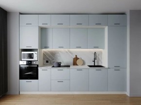 Кухонный гарнитур Смоки 3400 (Стол. 38мм) в Сысерти - sysert.mebel24.online | фото