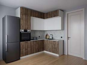 Кухонный гарнитур Старое Дерево 2200*1700 (Стол. 38мм) в Сысерти - sysert.mebel24.online | фото