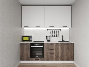 Кухонный гарнитур Старое Дерево 2200 h950 (Стол. 38мм) в Сысерти - sysert.mebel24.online | фото