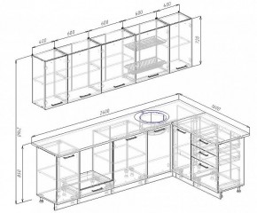 Кухонный гарнитур угловой Бланка 2600х1600 (Стол. 38мм) в Сысерти - sysert.mebel24.online | фото 2