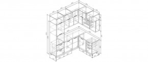 Кухонный гарнитур угловой Капри 2200*1700 (Стол. 38мм) в Сысерти - sysert.mebel24.online | фото 2