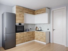 Кухонный гарнитур угловой Лада 2200*1700 (Стол. 26мм) в Сысерти - sysert.mebel24.online | фото