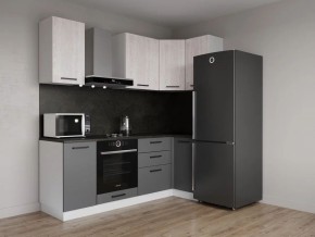 Кухонный гарнитур угловой Санторини 2200*1000 (Стол. 38мм) в Сысерти - sysert.mebel24.online | фото