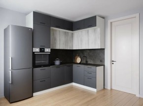 Кухонный гарнитур угловой Санторини 2200*1700 (Стол. 38мм) в Сысерти - sysert.mebel24.online | фото