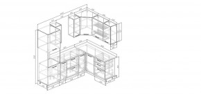 Кухонный гарнитур угловой Санторини 2400*1600 (Стол. 26мм) в Сысерти - sysert.mebel24.online | фото 2