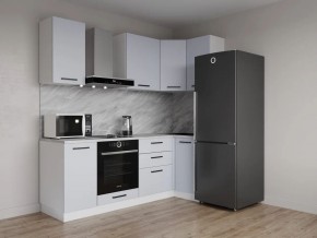 Кухонный гарнитур угловой Смоки 2200*1000 (Стол. 38 мм) в Сысерти - sysert.mebel24.online | фото