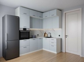 Кухонный гарнитур угловой Смоки 2200*1700 (Стол. 26мм) в Сысерти - sysert.mebel24.online | фото