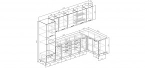 Кухонный гарнитур угловой Смоки 3200*1400 (Стол. 38мм) в Сысерти - sysert.mebel24.online | фото 2