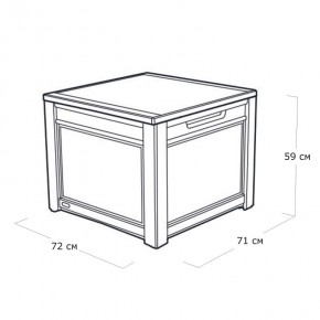 Квадратный сундук Cube Rattan 208 л в Сысерти - sysert.mebel24.online | фото 5
