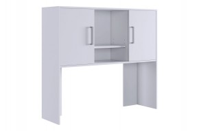 ЛАЙТ 2 Надстройка стола компьютерного (1200) белый в Сысерти - sysert.mebel24.online | фото