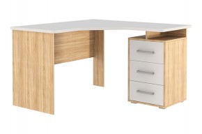 ЛАЙТ 2 Стол компьютерный угловой (1200) Дуб Сонома/Белый в Сысерти - sysert.mebel24.online | фото