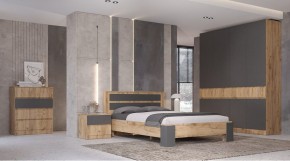 ЛЕНОРА Спальный гарнитур (модульный) графит в Сысерти - sysert.mebel24.online | фото