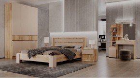 ЛЕНОРА Спальный гарнитур (модульный) кашемир в Сысерти - sysert.mebel24.online | фото
