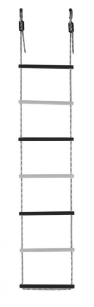 Лестница веревочная 7 перекладин цв.черный, белый D=25  в Сысерти - sysert.mebel24.online | фото